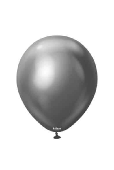 Pazariz 12'' Mirror Balon Uzay Gri 50’li ürün görseli 1
