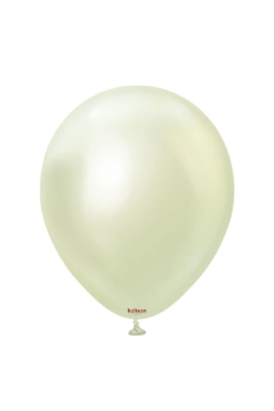Pazariz 12'' Mirror Balon Yeşil Altın 50’li ürün görseli 1