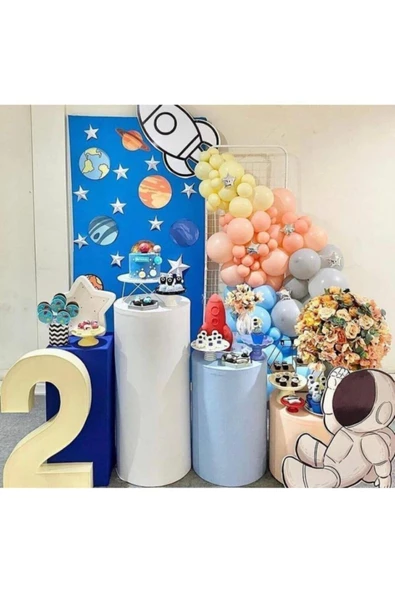 Pazariz Uzay Konsepte Uygun Balon Konsept Pastel Tonlarda ürün görseli 1