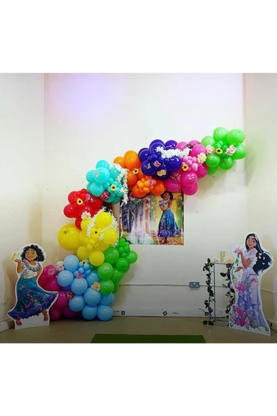 Pazariz Pastel Tonlar Balon Zinciri 100 Adet ürün görseli 1