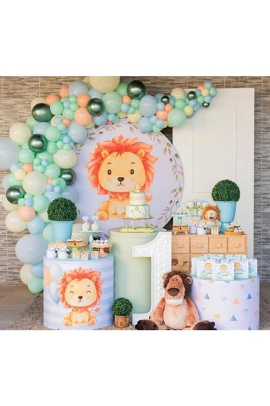 Pazariz Aslan Konsept Pastel Balon Zincir ürün görseli 1