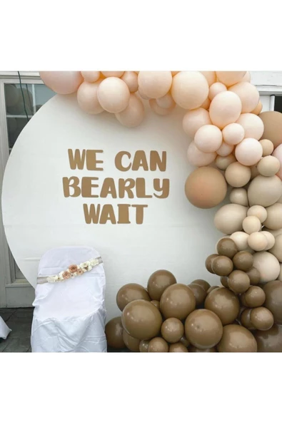 Pazariz Pastel Kahverengi Somon Balon Zinciri 100 Adet ürün görseli 1