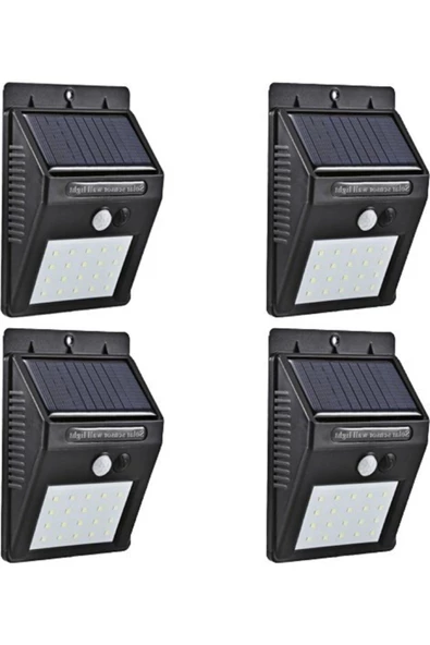 Pazariz 4 Adet Solar Güneş Enerjili 20 Led 1w Ledli Bahçe Aydınlatma Solar Dış Mekan ürün görseli 1