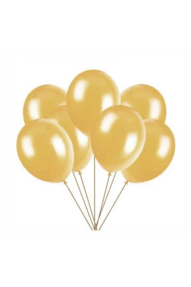 Pazariz Gold Metalik Balon 20 Adet ürün görseli 1