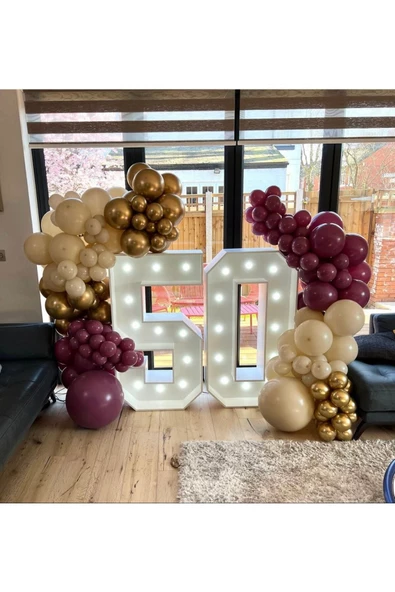 Pazariz Krom Gold Yaban Çileği Ve Sütlü Kahve Balon Zinciri 100 Adet ürün görseli 1