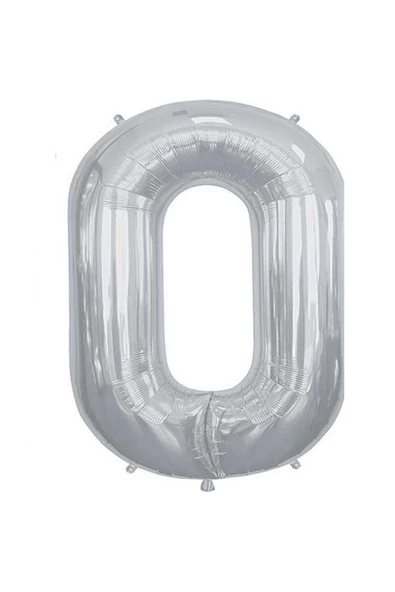 Pazariz O Harf Folyo Gümüş Balon Küçük 35 Cm ürün görseli 1