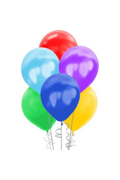 Pazariz 50 Adet Metalik Balon Karışık Renk ürün görseli 1
