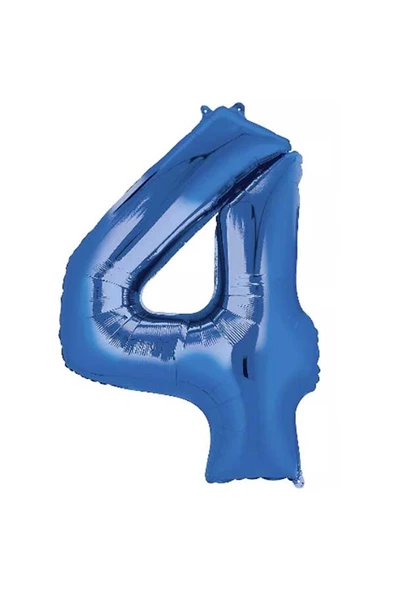 Pazariz 40 Inç 100 Cm Mavi Folyo Rakam Balon 4 ürün görseli 1