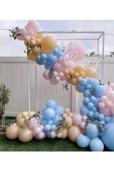 Pazariz Soft Pastel Balon Renkleri Balon Zincir ürün görseli 1