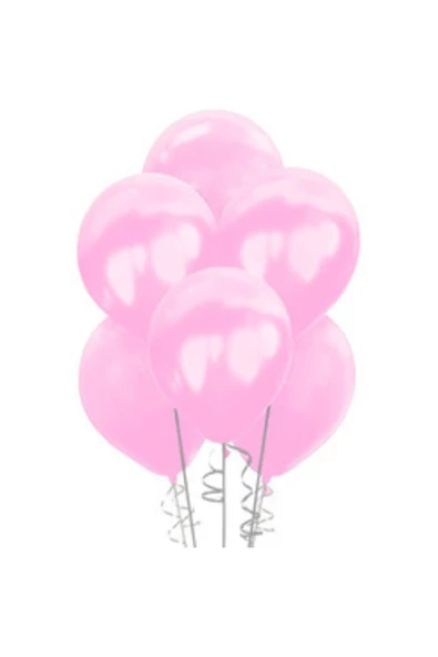 Pazariz 50 Adet Metalik Balon Pembe ürün görseli 1