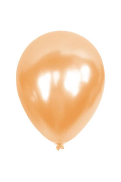 Pazariz 12 Inç Standart Boy Metalik Balon 50 Adet Somon ürün görseli 1