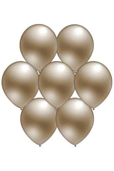 Pazariz 100 Adet Metalik Gümüş Balon 30 Cm ürün görseli 1
