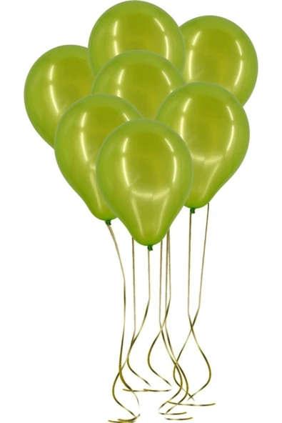 Pazariz 100'lü Lateks Pastel Balon Yeşil ürün görseli 1
