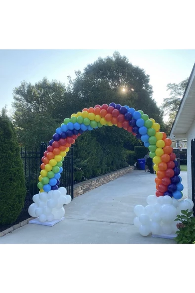 Pazariz Gökkuşağı Rainbow Balon Zinciri 100 Adet ürün görseli 1