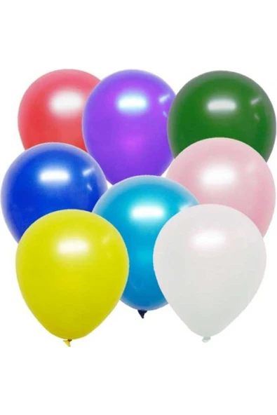 Pazariz Karışık Renkli Metalik Balon ürün görseli 1