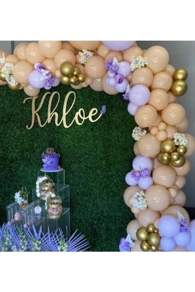 Pazariz Pastel Balon Özel Gün Balon Zinciri ürün görseli 1