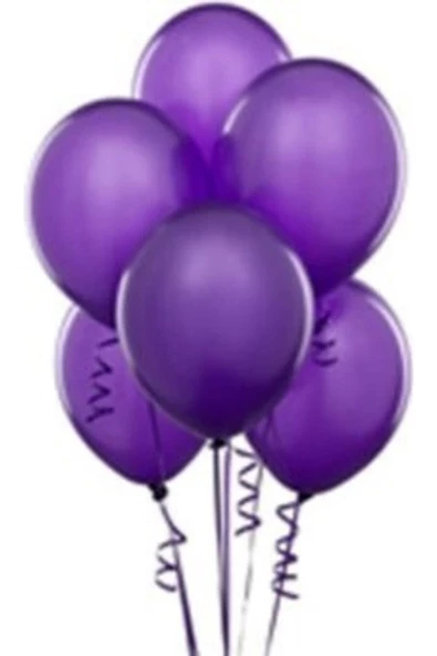 Pazariz Balon 100 Adet - Mor ürün görseli 1