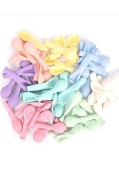 Pazariz Karışık Renkli Minik Makaron Balon 100 Adet 12,5 Cm 5" Kalisan Marka ürün görseli 1