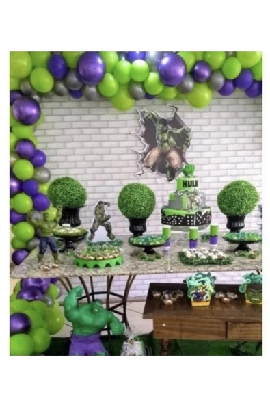 Pazariz Hulk Konsept Balon Zincir Set ürün görseli 1