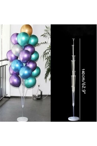 Pazariz Ayaklı Balon Standı 13 Çubuklu 140 Cm ürün görseli 1