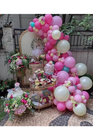 Pazariz Pembe Fuşy Balon Balon Zincir ürün görseli 1