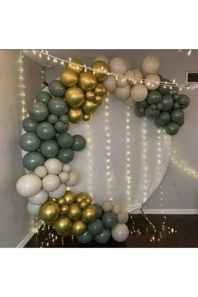 Pazariz Krom Gold Adaçayı Ve Deniz Kumu Balon Zinciri 100 Adet ürün görseli 1