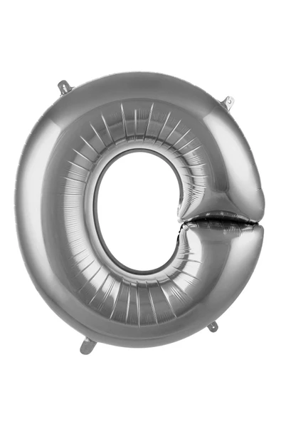 Pazariz 40 Inç 100 Cm Gümüş Folyo Harf Balon O ürün görseli 1