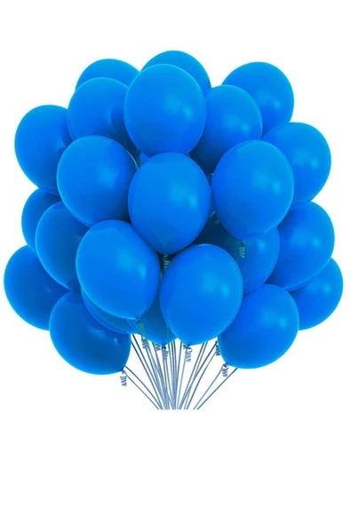 Pazariz 12 Inç Standart Boy Pastel Balon Lacivert 100 Adet ürün görseli 1