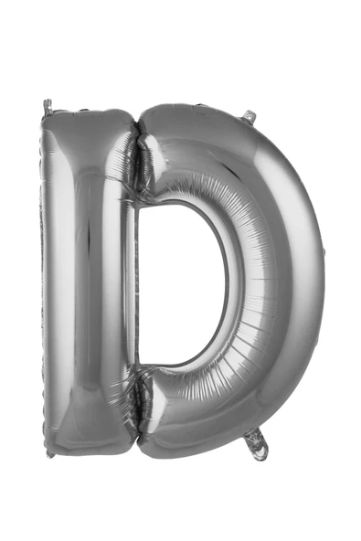 Pazariz 40 Inç 100 Cm Gümüş Folyo Harf Balon D ürün görseli 1