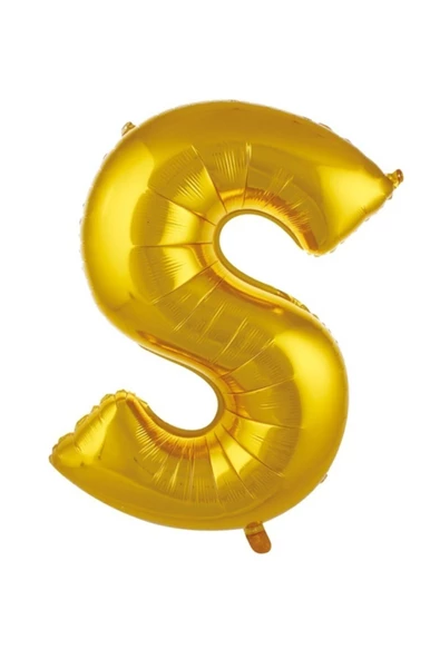 Pazariz 40 Inç 100 Cm Altın Folyo Harf Balon S ürün görseli 1