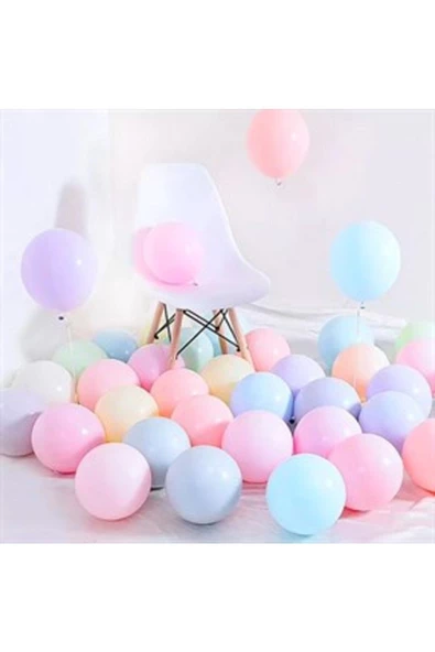 Pazariz 12 Inç Standart Boy Makaron Balon Karışık 100 Adet ürün görseli 1