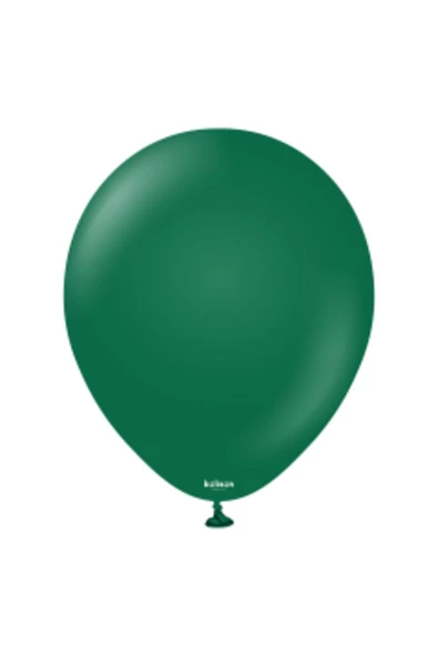 Pazariz 12'' Standart Balon Koyu Yeşil 100’lü ürün görseli 1