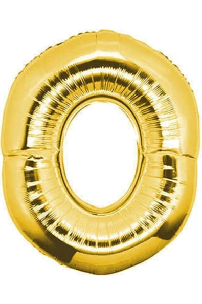Pazariz 0 Rakam Gold Altın Folyo Balon Harfli Helyum Balon 100 Cm Dev Boy ürün görseli 1