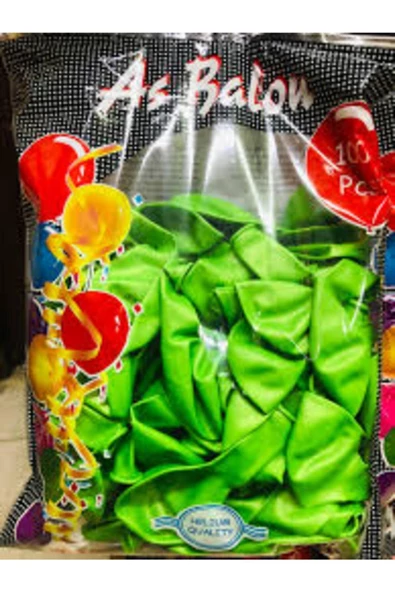 Pazariz 100 Adet Açık Yeşil Balon ürün görseli 1