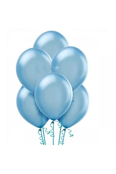 Pazariz Balon Baskısız Açık Mavi 100 Lü (1 Paket 100 Adet) ürün görseli 1