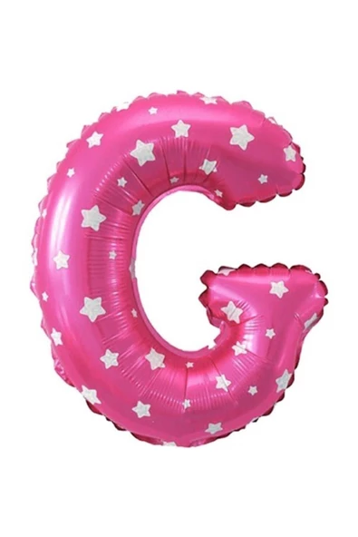 Pazariz G Harf Pembe Folyo Balon 16 Inc 40 Cm ürün görseli 1
