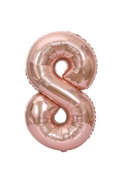 Pazariz 34'' 80 Cm Rose Gold Bronze Folyo Rakam Balon 8 ürün görseli 1