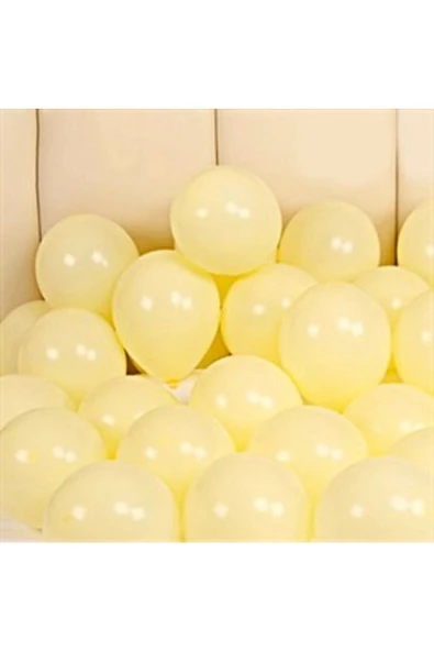 Pazariz Makaron Balon 100 Adet Sarı Renk ürün görseli 1