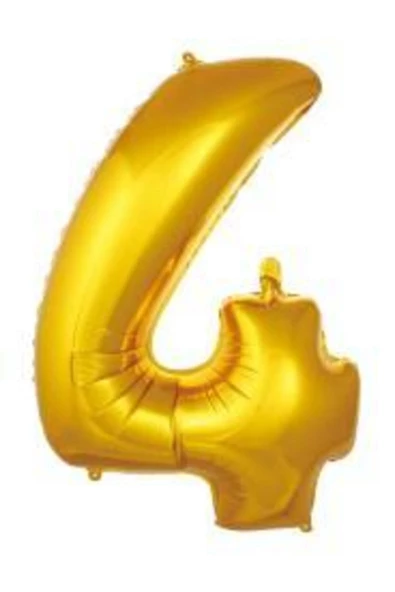 Pazariz 16 Inç 35 Cm Altın Rakam Folyo Balon 4 ürün görseli 1