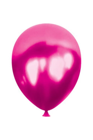 Pazariz 50 Adet Metalik Balon Fuşya ürün görseli 1