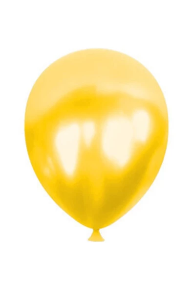 Pazariz 100 Adet Metalik Balon Sarı ürün görseli 1