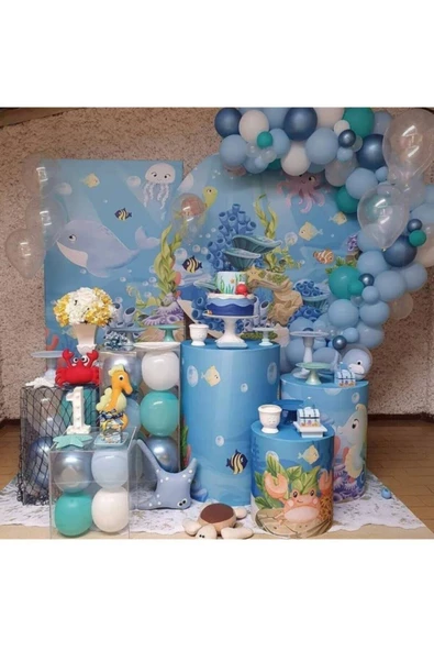 Pazariz Deniz Altı Konsept Balon Zincir ürün görseli 1