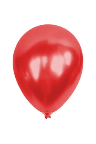 Pazariz 100 Adet Metalik Balon Kırmızı ürün görseli 1
