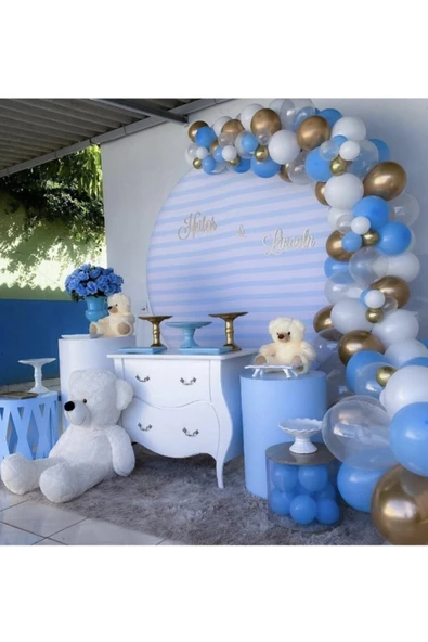 Pazariz Krom Balon Pastel Balon Konsept Zinciri ürün görseli 1
