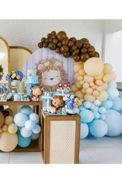 Pazariz Pastel Balon Aslan Konsept Zincir Balon ürün görseli 1