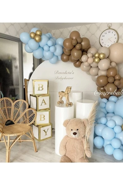 Pazariz 105 Adet Pastel Özel Gün Konsept Balon Zinciri ürün görseli 1