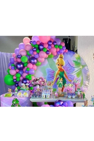 Pazariz Tinker Bell Konsepte Uygun Parti Balon Znciri ürün görseli 1
