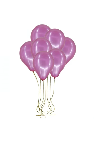 Pazariz 100lü Lateks Pastel Balon Fuşya 12inç ürün görseli 1