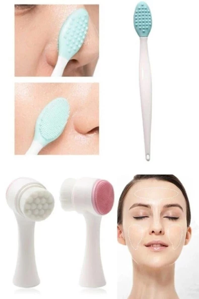 Pazariz 2'li Cilt Bakım Seti - Peeling Fırçası + Çekiç Fırça ürün görseli 1