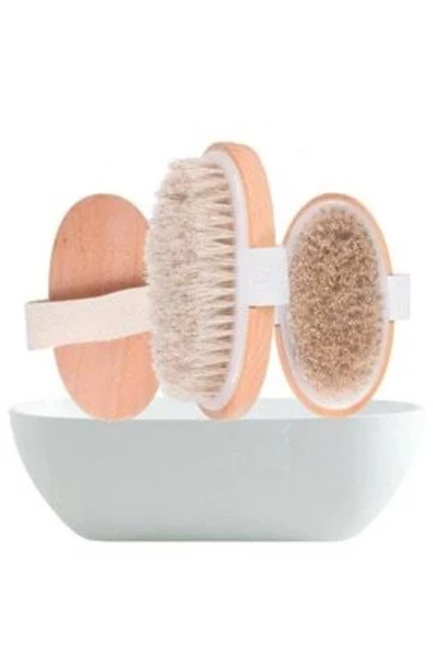 Pazariz %100 Doğal At Kılı Selülit Fırçası Horse-round ürün görseli 1